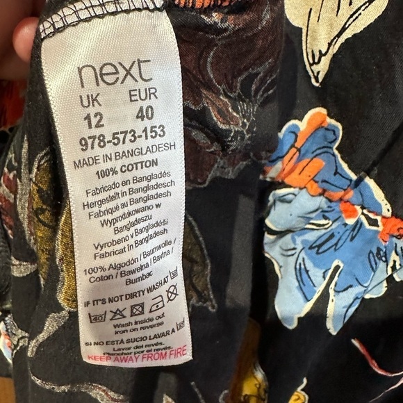 Next summer floral print dress size 12 new - Picture 8 of 8